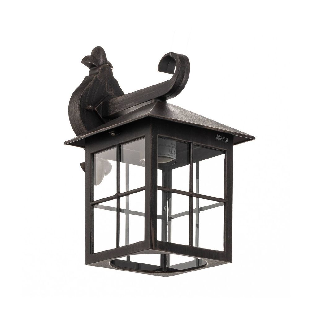 Lindby Außenwandleuchte Ida, rostfarben, Laterne, 34 cm, Produktbild 