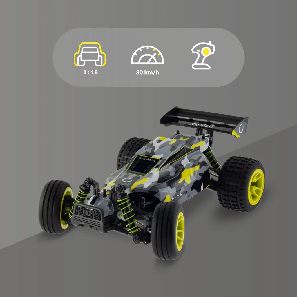 Voiture Télécommandée Tout-Terrain RC Buggy Rapide 45km/h Overmax X-Pace - 15