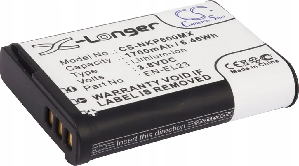 Batterie EN-EL23 pour Nikon Coolpix 1700mAh : fin des pannes d'énergie