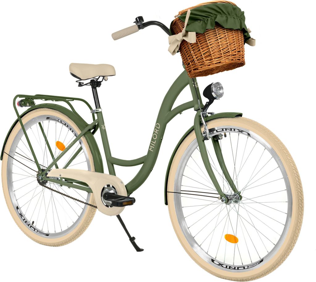 Milord Komfort Fahrrad Mit Weidenkorb Damenfahrrad, 28 Produktbild 