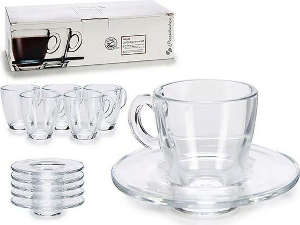 12tlg. Set Espressotassen mit Unterteller Aqua Produktbild 4