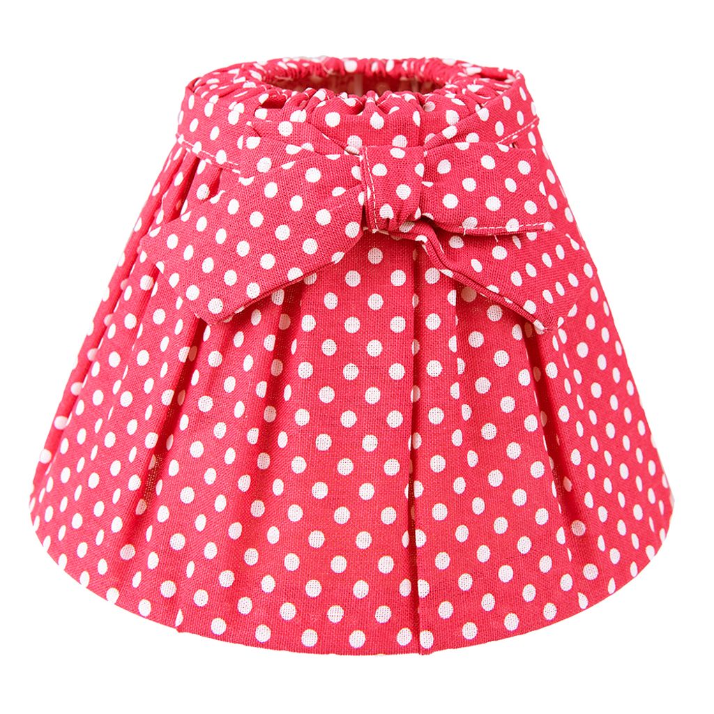 Clayre & Eef Tienidlo Ø 25x16 cm Červené biele ľanové bodky Obrázok produktu 