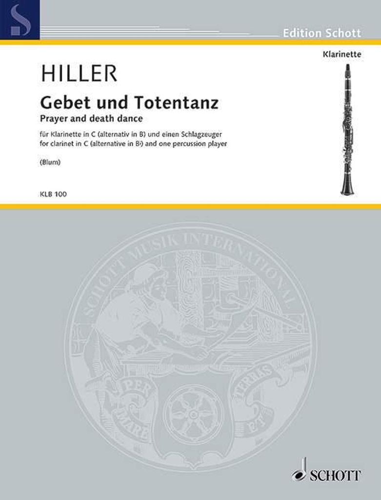 KLB100 Gebet und Totentanz für Klarinette und Schlagzeug Partitur und Stimme