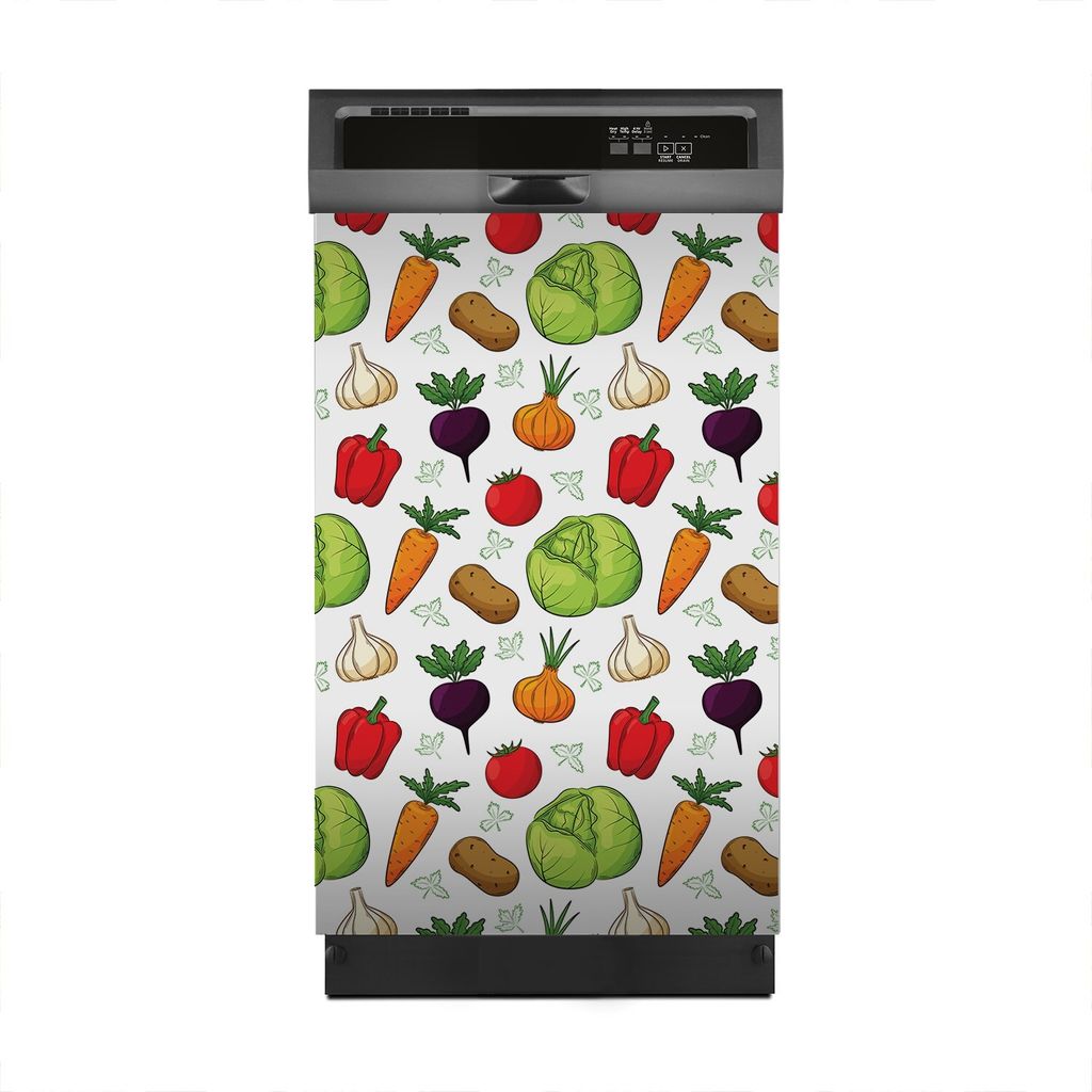 Aufkleber sticker 45x70 cm Dekorative folie Spülmaschine - Platzdeckchen Gemüse