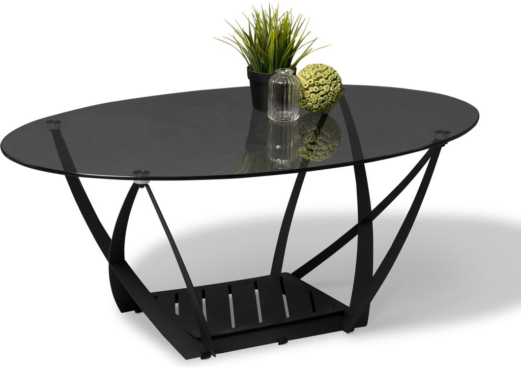 Couchtisch Mona Schwarz & Schwarz - ca. 100 x 40 cm Produktbild 
