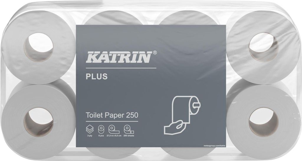 6 rouleaux de papier toilette Katrin Plus 11711 3 couches, Image du produit 