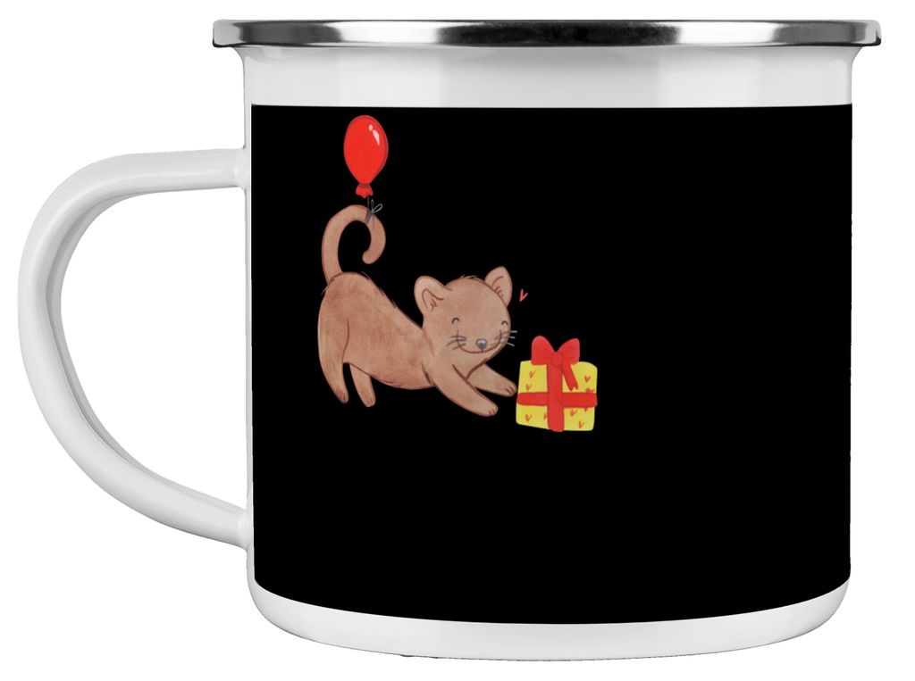 Mr. & Mrs. Panda Kaffeepott 1999 Geburtstag - Schwarz - Geschenk, spezieller, Magie von, Haferl, Freude, Emaille Tasse, besondere Erinnerungen, Pot...