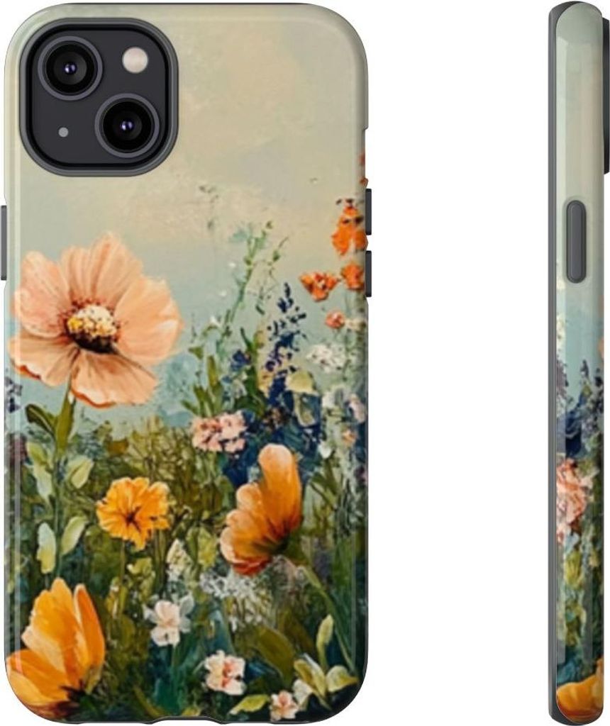 Blühende Wildblumenwiese – Hülle Kompatibel mit iPhone 14 Plus