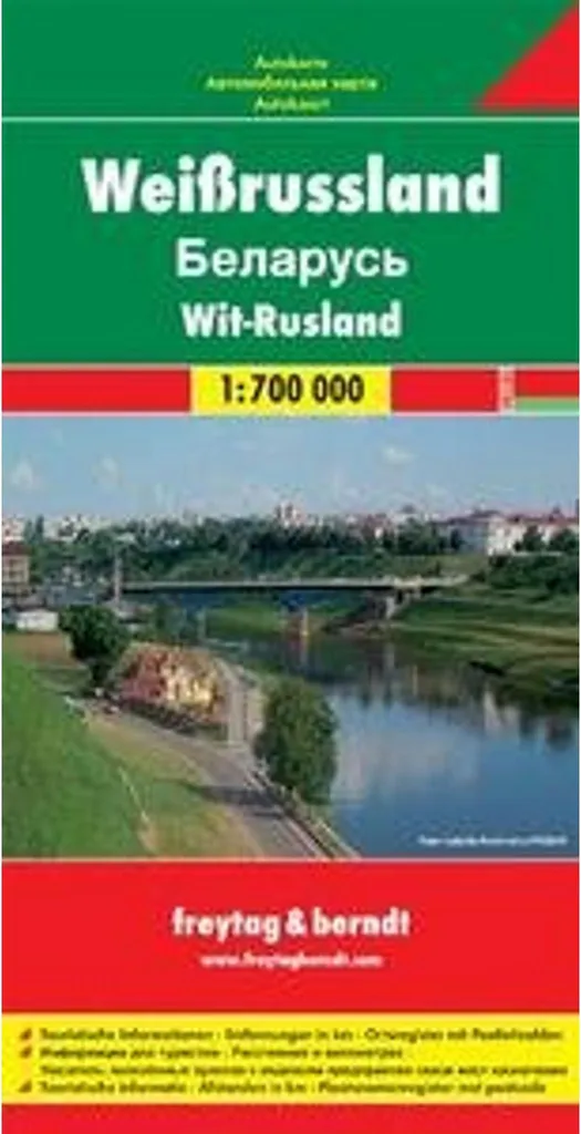 Carte routière Biélorussie 1:700 000 - Roulez sans panne de réseau GPS