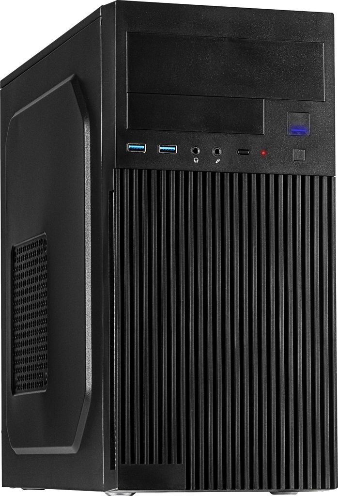 Inter-Tech IT-6521 Straight, Micro Tower, PC, Schwarz, Produktbild 