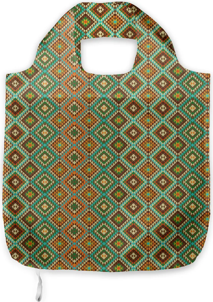 Borsa Spesa ABAKUHAUS Multicolore Folk - Capiente e Lavabile