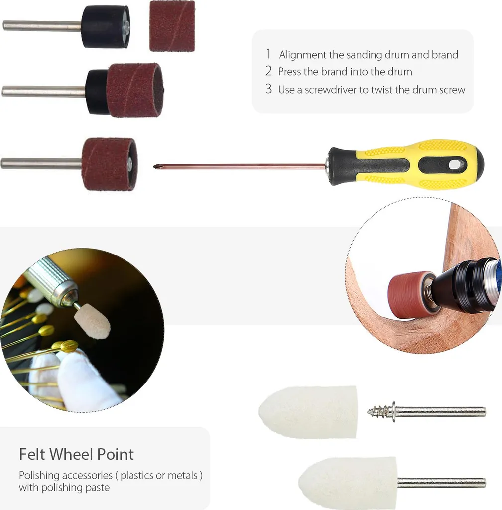Coffret d'accessoires multifonctions pour outil rotatif de 378 pièces - 2