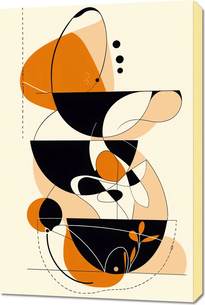 Quadro 60x90 cm Cerchi danzanti
