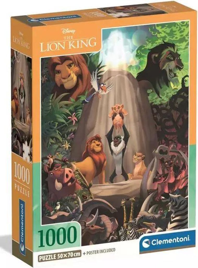 Clementoni - Puzzle 1000 el. Disney Król Lew, Produkt Image du produit 