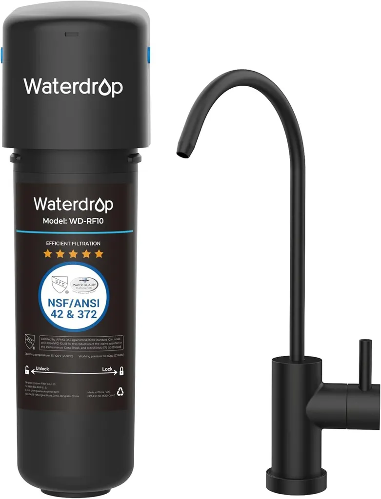 Waterdrop 10UB Purificateur d'Eau Ultra-Durable 30000L Débit Rapide