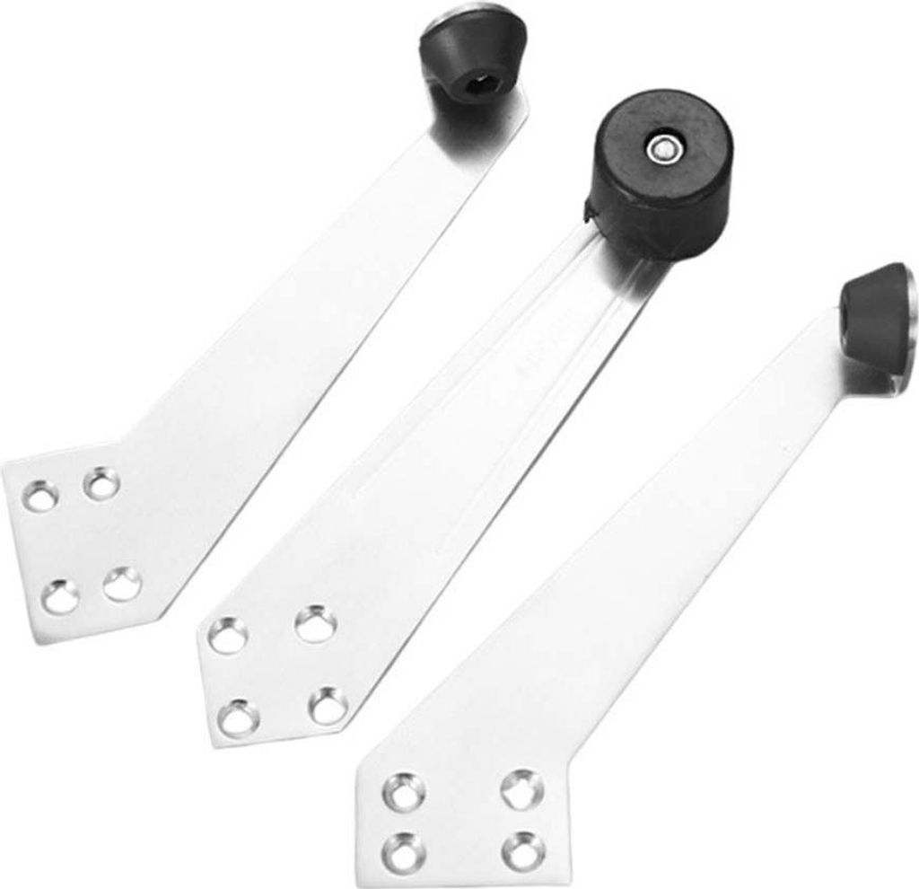 INF Eingangstür Edelstahl 90 Grad Türanschlag Silber Rechts 13,5x4x1,5cm