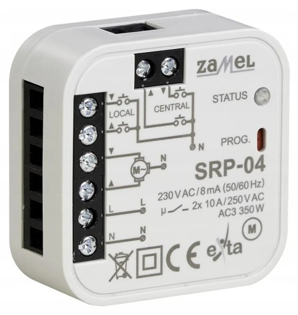 Commande de volets roulants filaire encastrée SRP-04 exta Zamel - 3