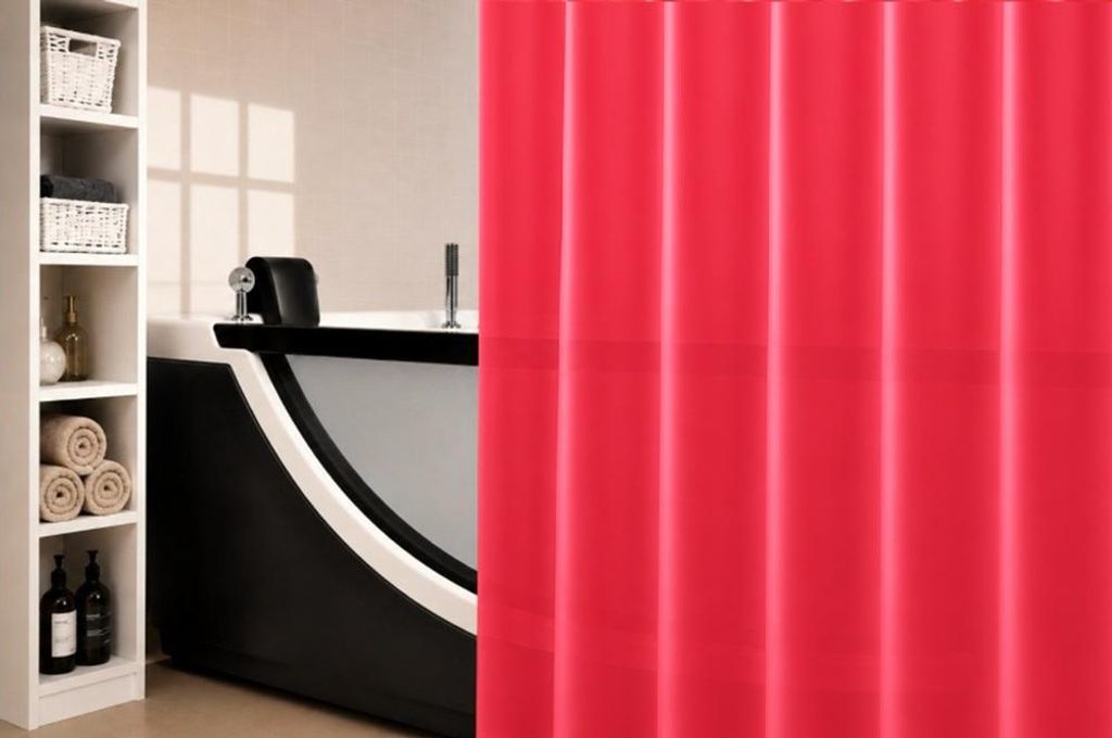 Spirella TRUE Frosty Red Duschvorhang – Soft EVA Matt Produktbild 