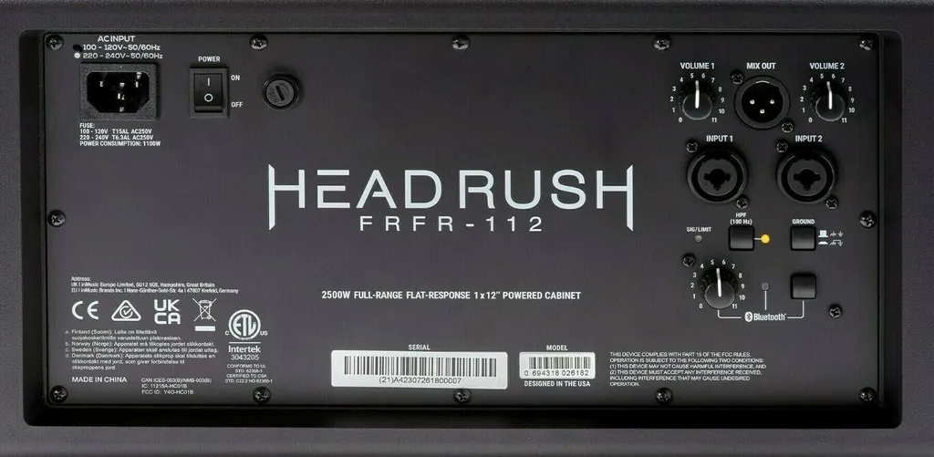 Haut-parleur de Scène Headrush FRFR112 MKII Full Range Response 12" - 3