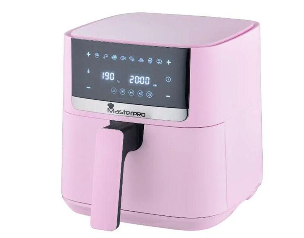 Masterpro Air Fryer Heißluftfritteuse Timer 200°C 4L 1350W BGMP-9486 rosa