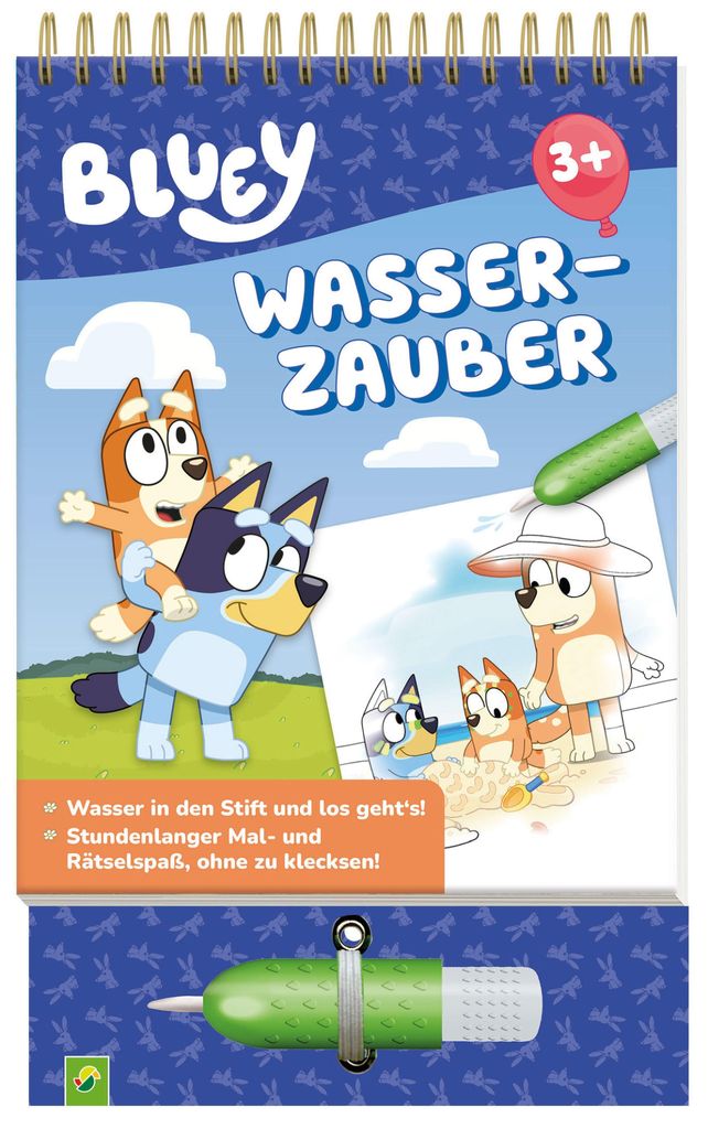Bluey Malbuch Wasserzauber: Wassermalbuch ab 3 Jahren Produktbild 