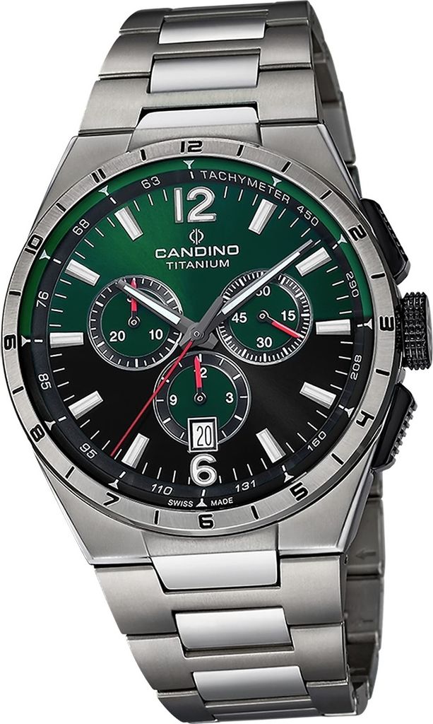 Candino Titan Herren Uhr Chronograph Casual Armbanduhr grau Classic D2UC4603/N