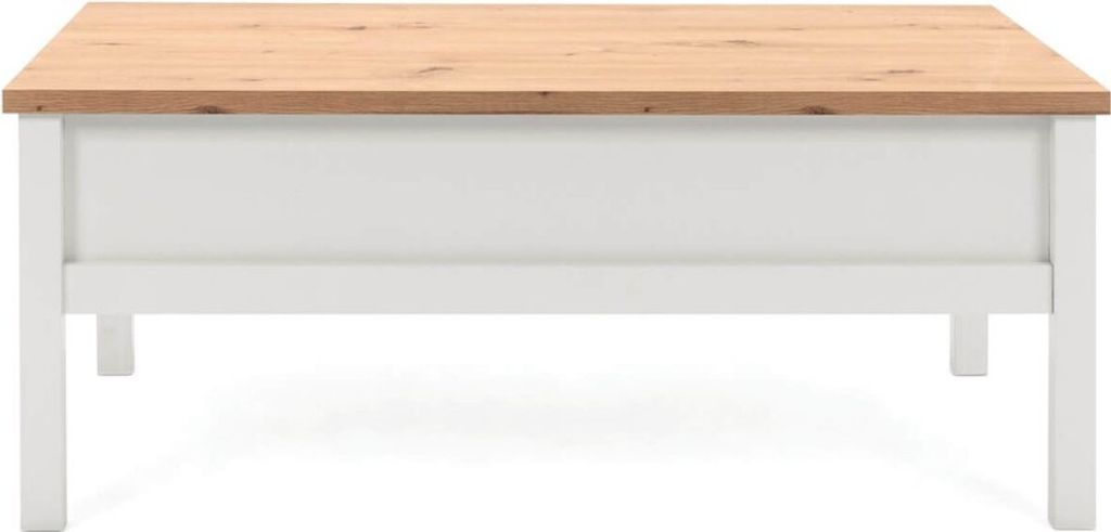 Finori Couchtisch Bergen 56A Weiß und Handwerkliche Eiche Produktbild 12