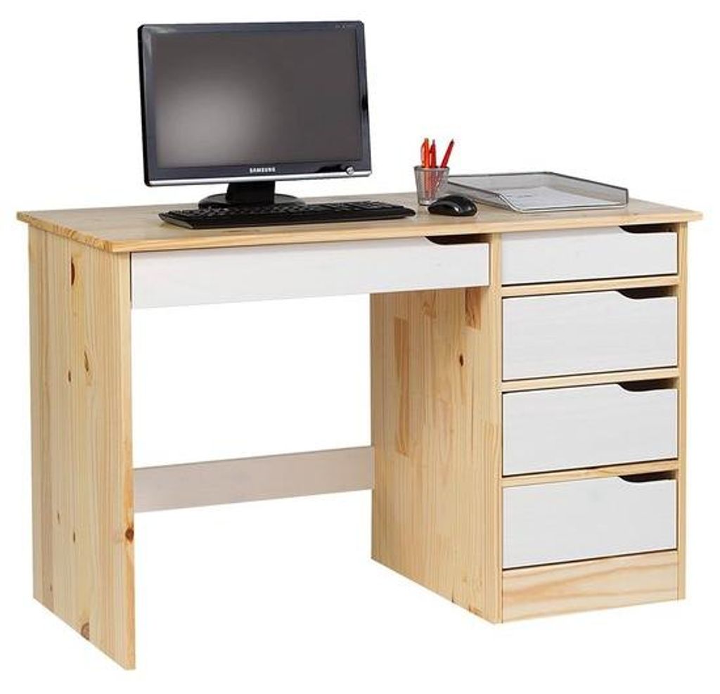 Holzschreibtisch für Schüler mit fünf Schubladen