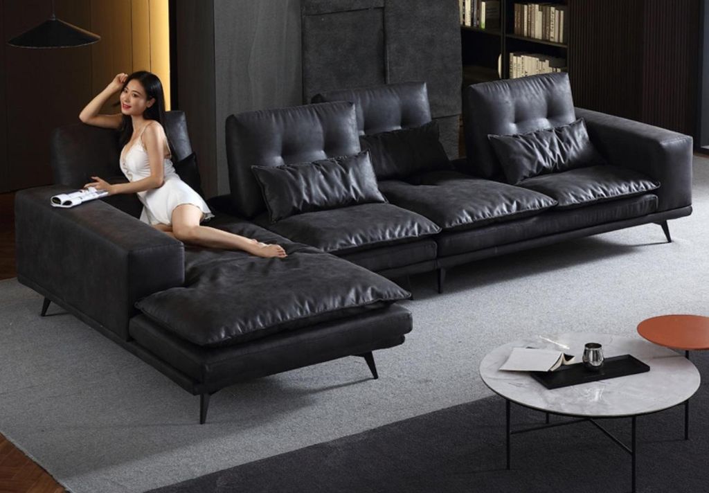 Wohnlandschaft Design Ecksofa Textil Leder Neu Sofas L Form Sofa Couch Polster