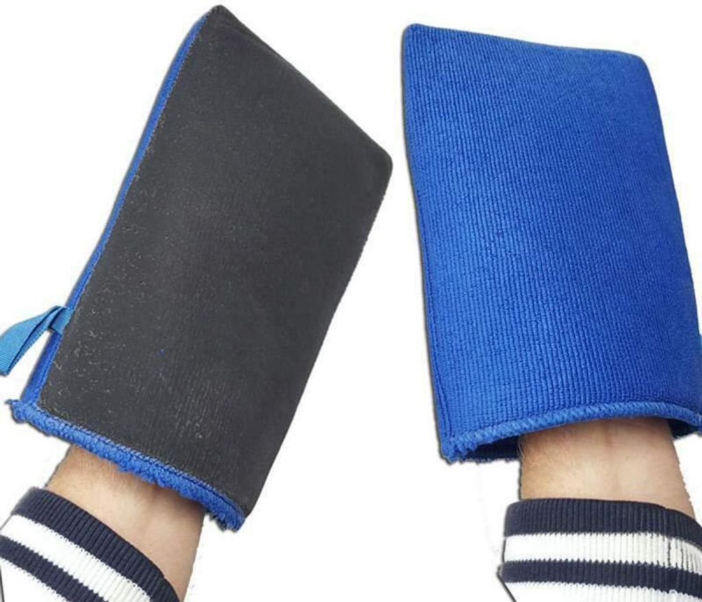 2x KDS Ultimate Waschhandschuh Mikrofaser Handschuh mit Reinigungsknete Neu