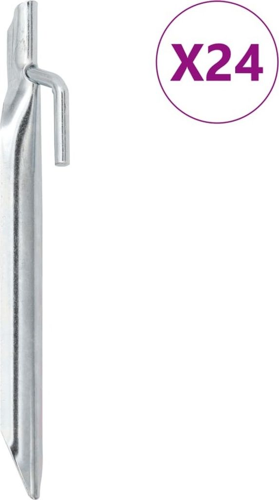 (Robust Möbel)Zeltheringe 24er set Moderne für Terrasse - V-Form 17cm Ø20 mm Verzinkter Stahl Promotion715477 - Campingzelte