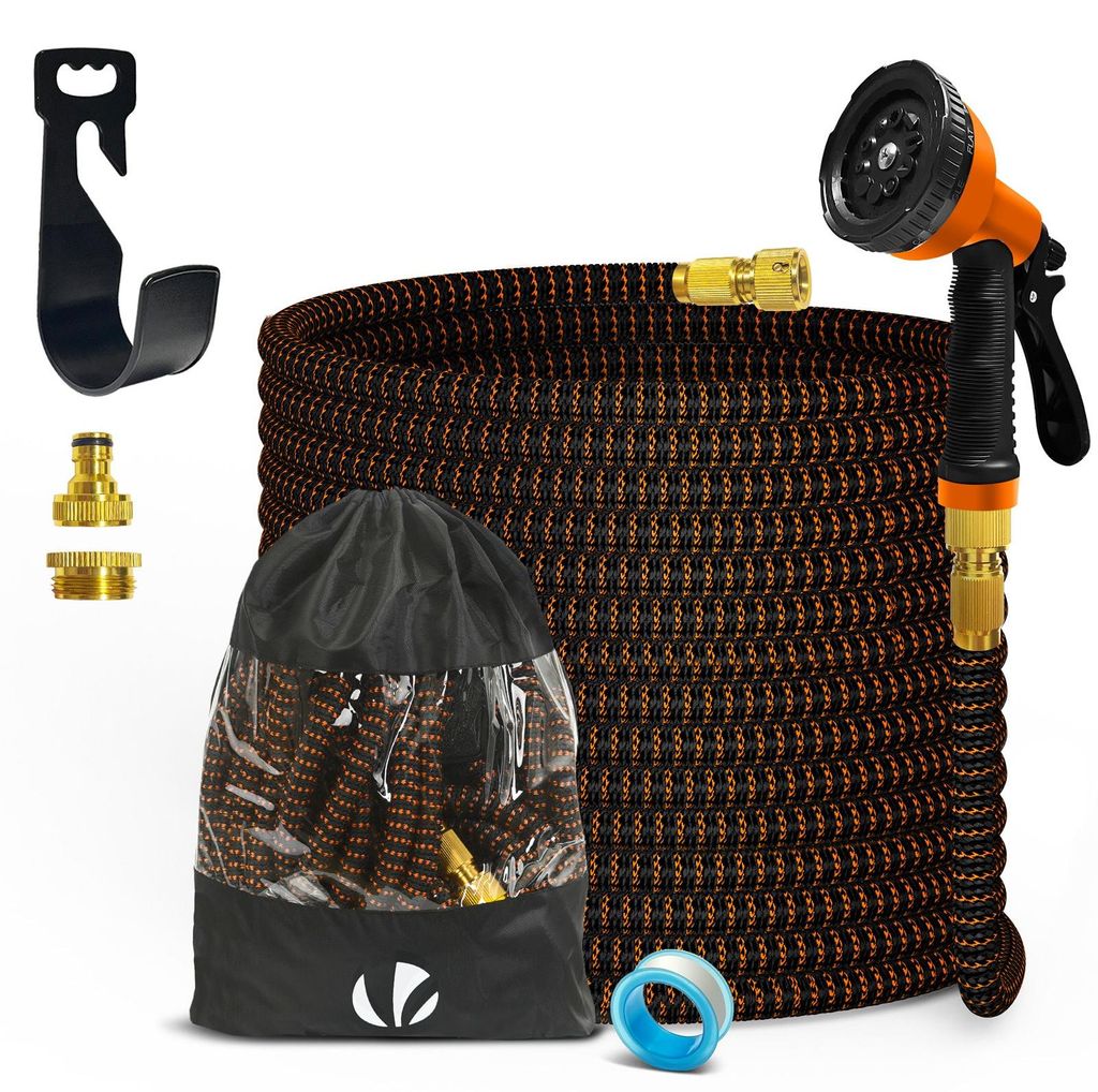 VOUNOT® Flexibler Gartenschlauch 15m, Flexibel Produktbild 