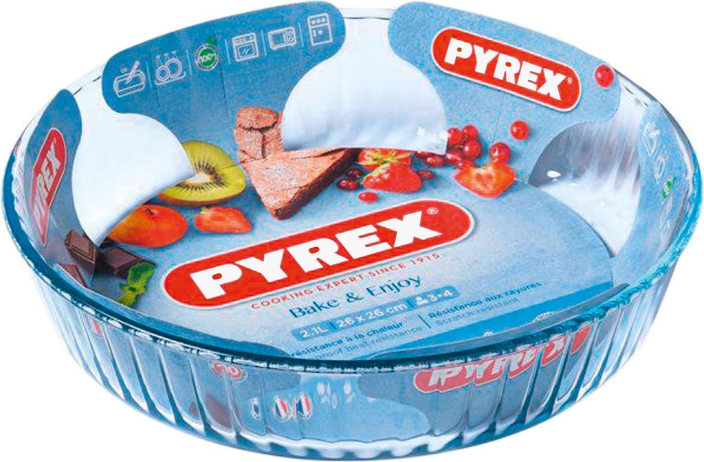 Pyrex Classic taartvorm 26cm hoge rand