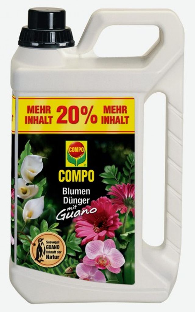 COMPO Blumendünger mit Guano flüssig 2,5 Liter Produktbild 