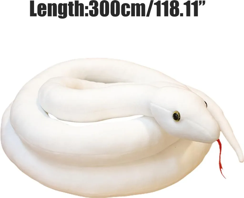 Serpent Peluche 300cm réaliste - Déco Chambre Enfant Style Safari