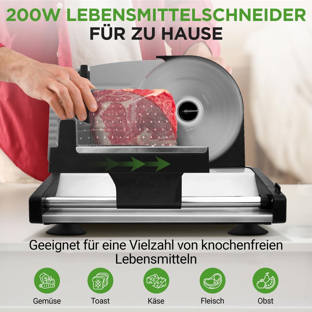 NutriChef Allesschneider Elektrisch 200W –