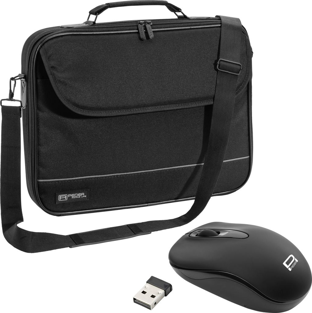 PEDEA Notebooktasche "Fair" 43,9 cm (17,3"), schwarz + PC Produktbild 