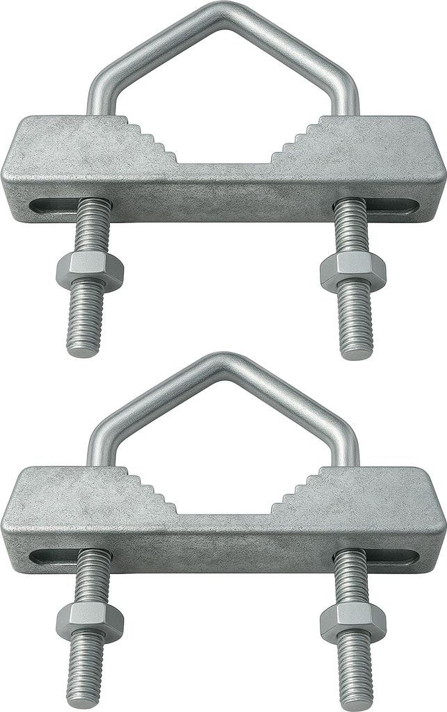 PremiumX 2x Zahnschelle Doppelschelle Sat Mast Schelle Produktbild 