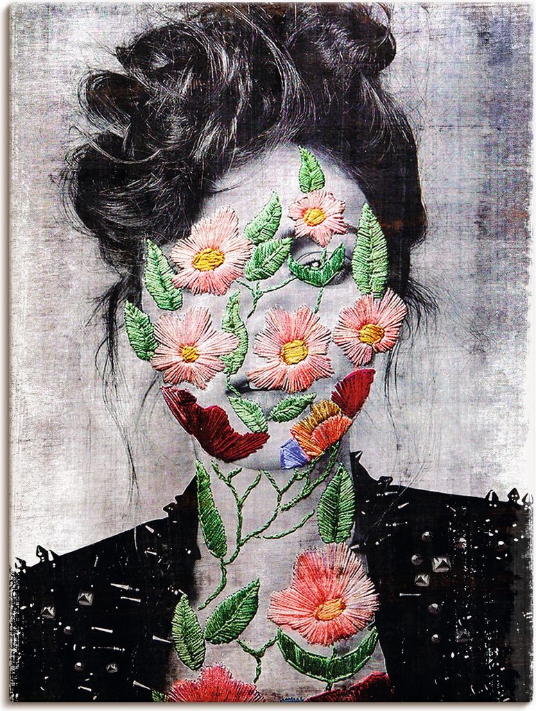 ARTland Leinwandbild Flower Face Größe: 30x40 cm