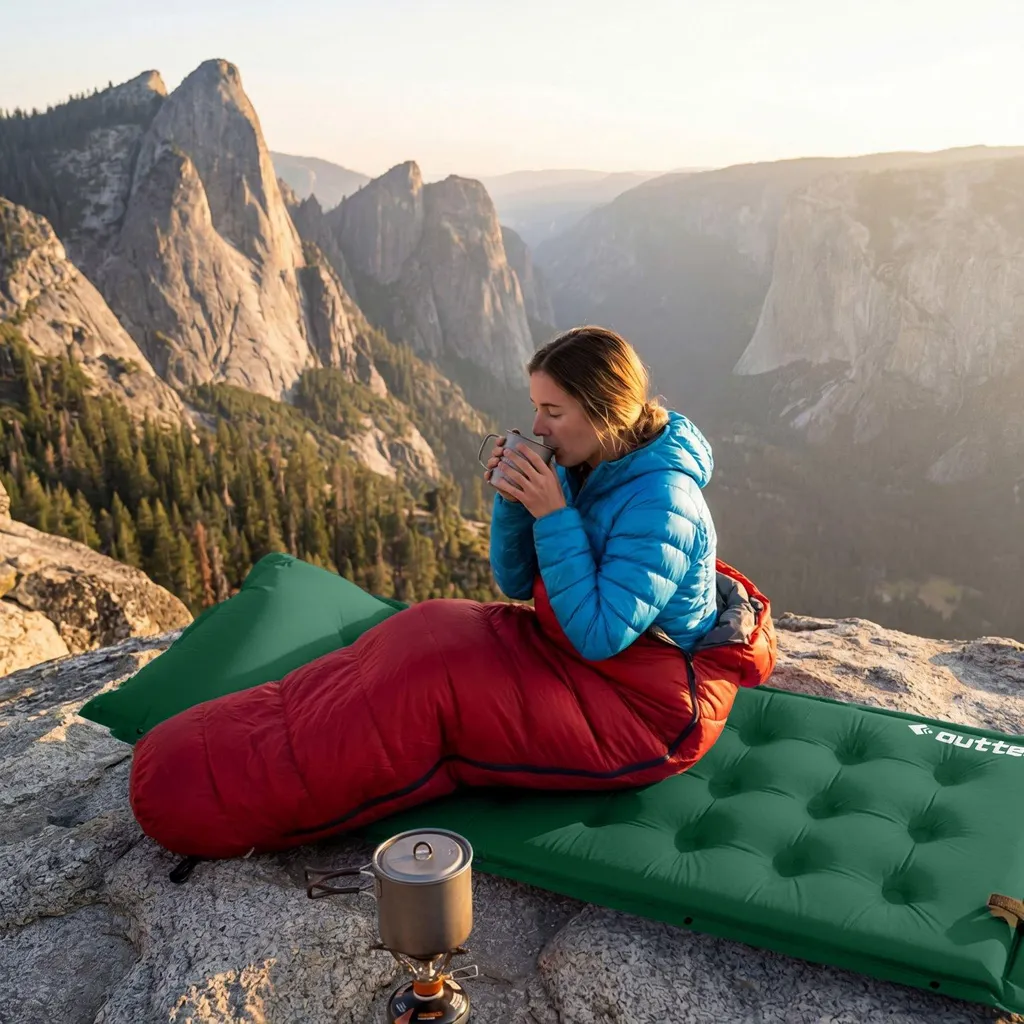 Matelas de couchage gonflable pour camping et randonnée Outtec 193cm - 17