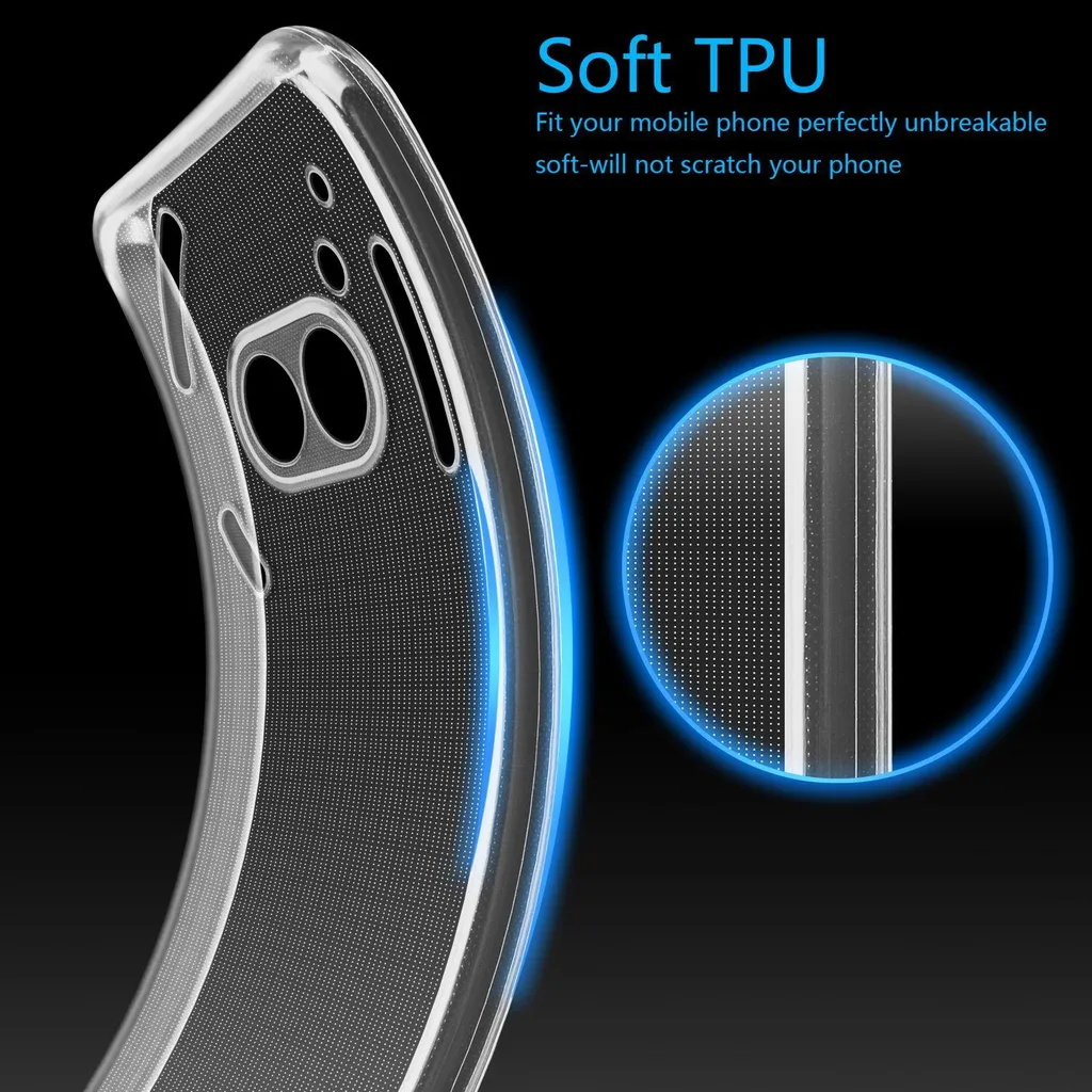 Custodia Cadorabo per il telefono Nothing Phone 2a / 2a Plus Custodia in silicone per telefoni cellulari, realizzata in [tecnologia che non ingiallisce mai], resistente ai graffi e antiurto, copertura protettiva COMPLETAMENTE TRASPARENTE - 6