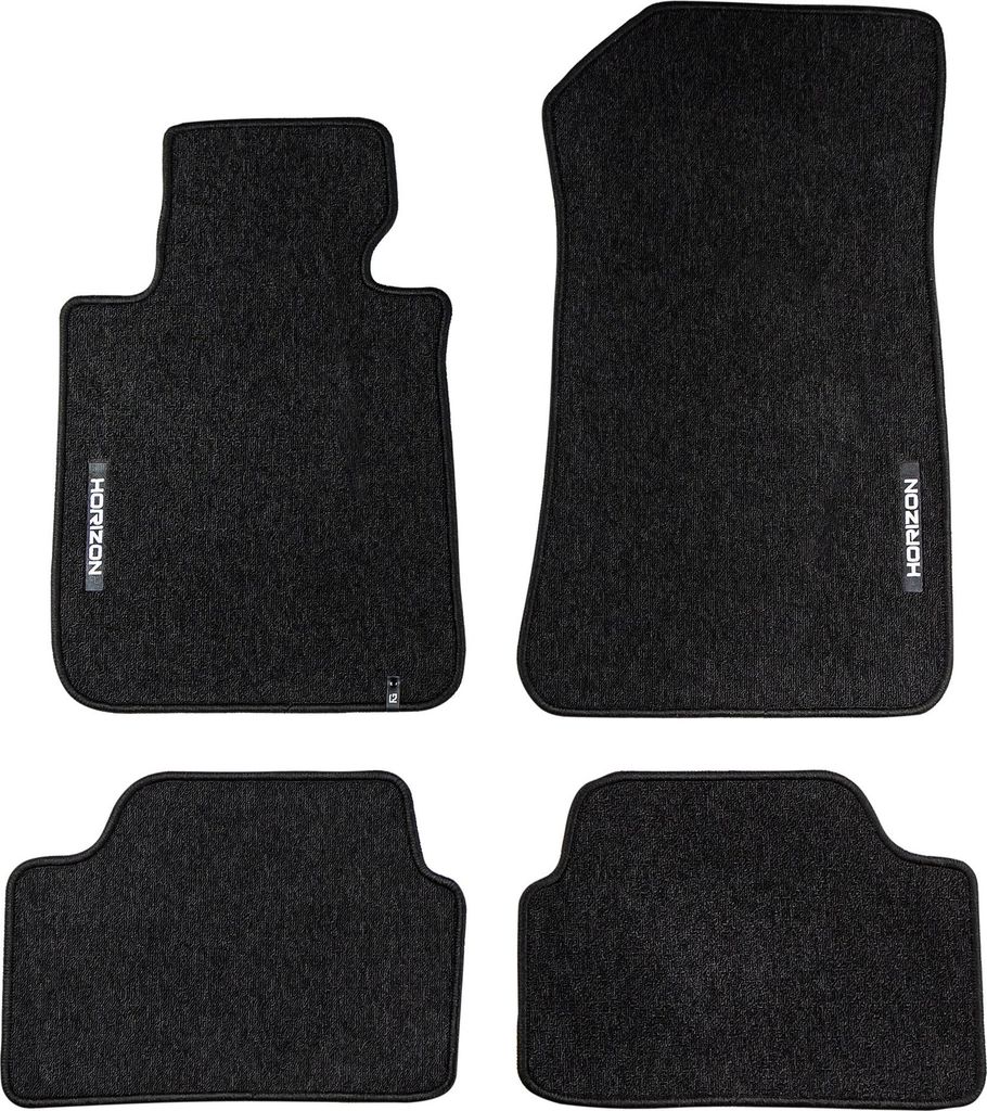 Velours Fußmatten für BMW 1er E87 2004-2011 Autoteppich Automatten Schwarz 4 tlg