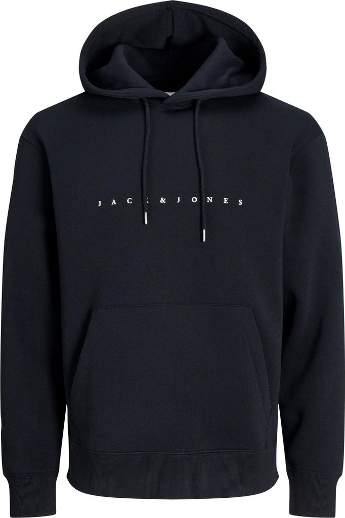 JACK & JONES Bequemer Kapuzenpullover mit dezentem Schriftzug Robust Größe: XXL