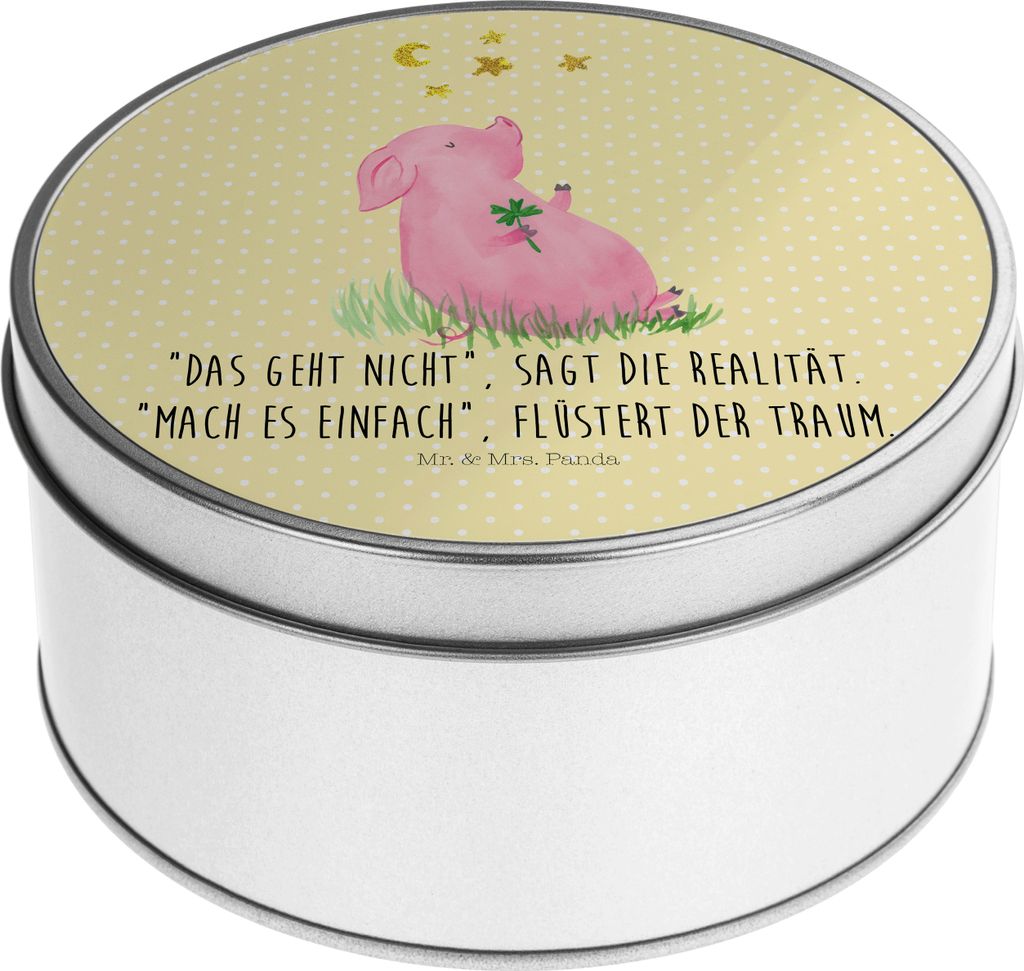 Mr. & Mrs. Panda Erinnerungsbox Schwein Glück - Gelb Produktbild 