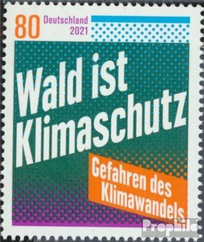 Briefmarken BRD (BR.Deutschland) 2021 Mi 3634 (kompl.Ausg.) postfrisch Klimawandel