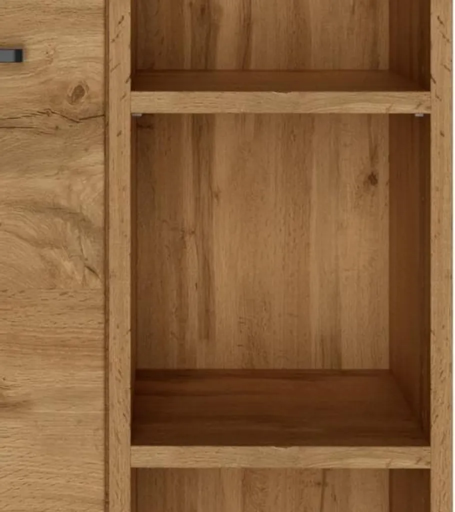 Armoire Malvo 55cm finition Chêne : gain de place et double portes - 7