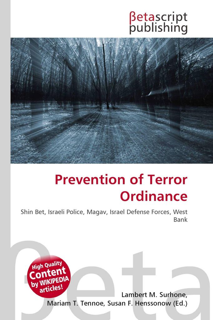 Prevention of Terror Ordinance