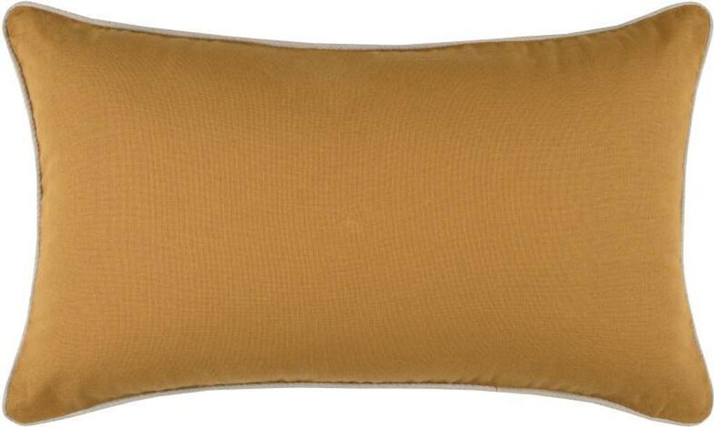 STOF | Sofakissen - Dekokissen - DUO - 30x50 cm - Honig - Hellbeige - Elegante Lamierung - Hochwertiger Komfort