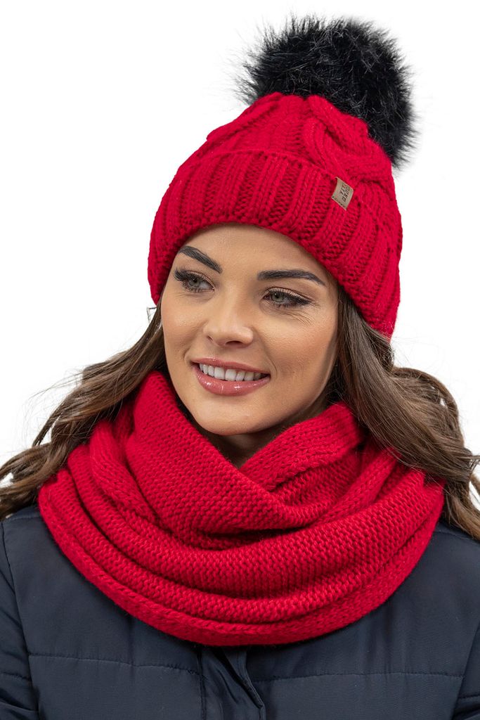 Vivisence 7014kmpl red uni set hat+comforter Image du produit 