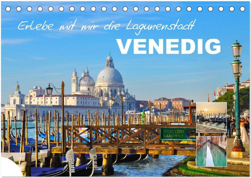 Erlebe mit mir die Lagunenstadt Venedig (Tischkalender 2026 DIN A5 quer), CALVENDO Monatskalender